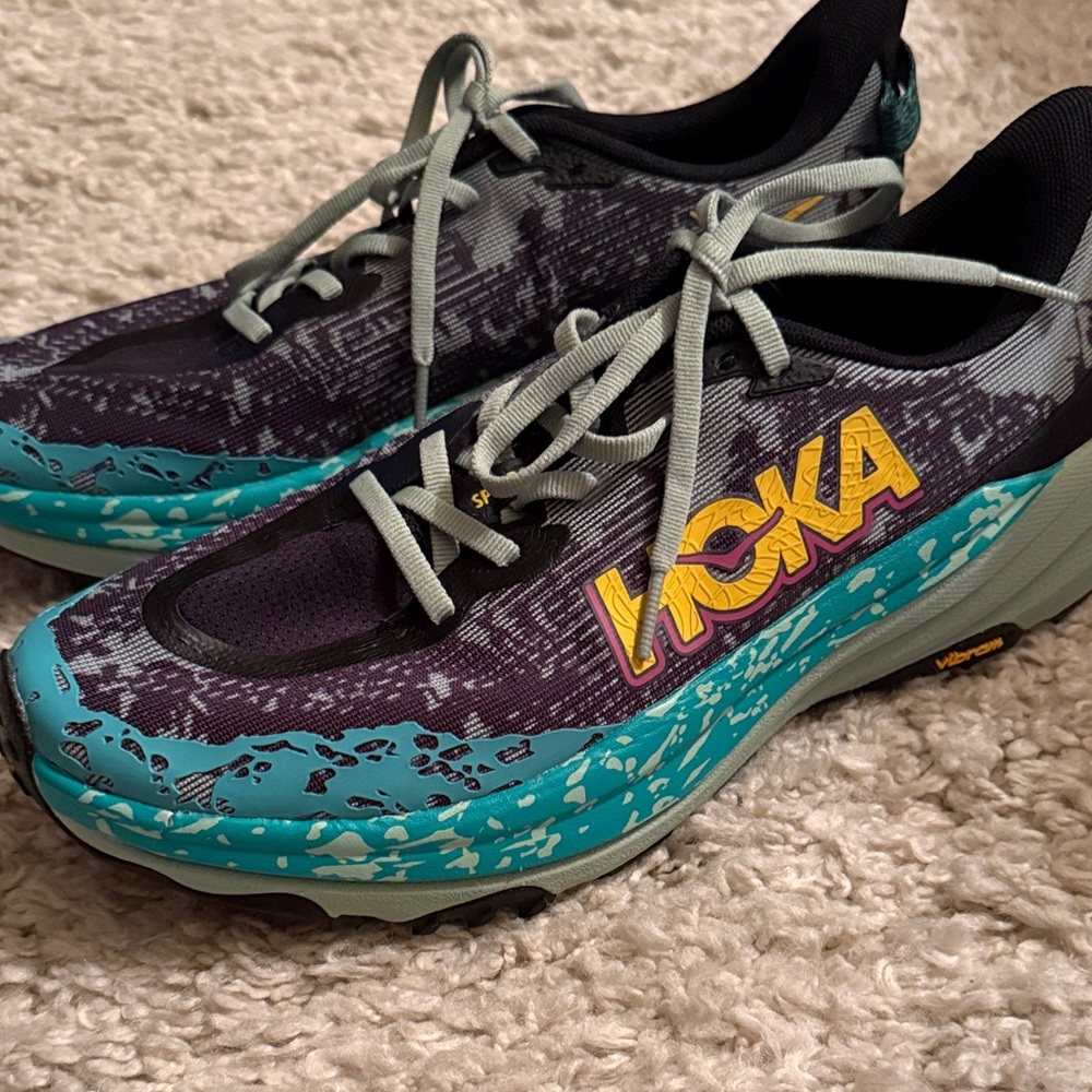 Hoka Women's Teal and Yellow Athletic Shoes! New without box!